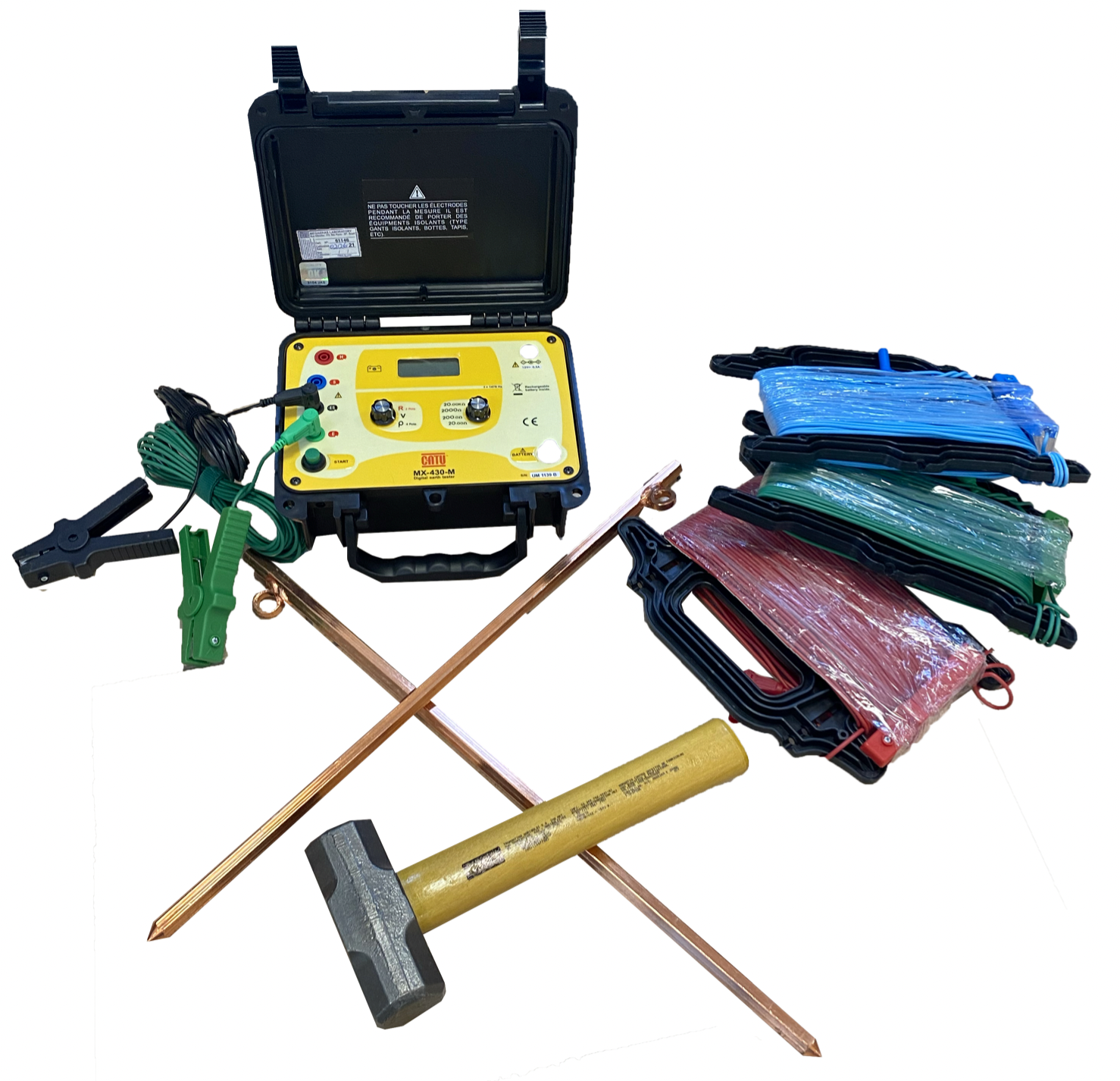 Testeur de résistance de terre numérique